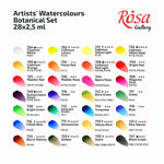 Rosa Gallery Artists' Watercolours Botanical Set (28 Whole Pans)