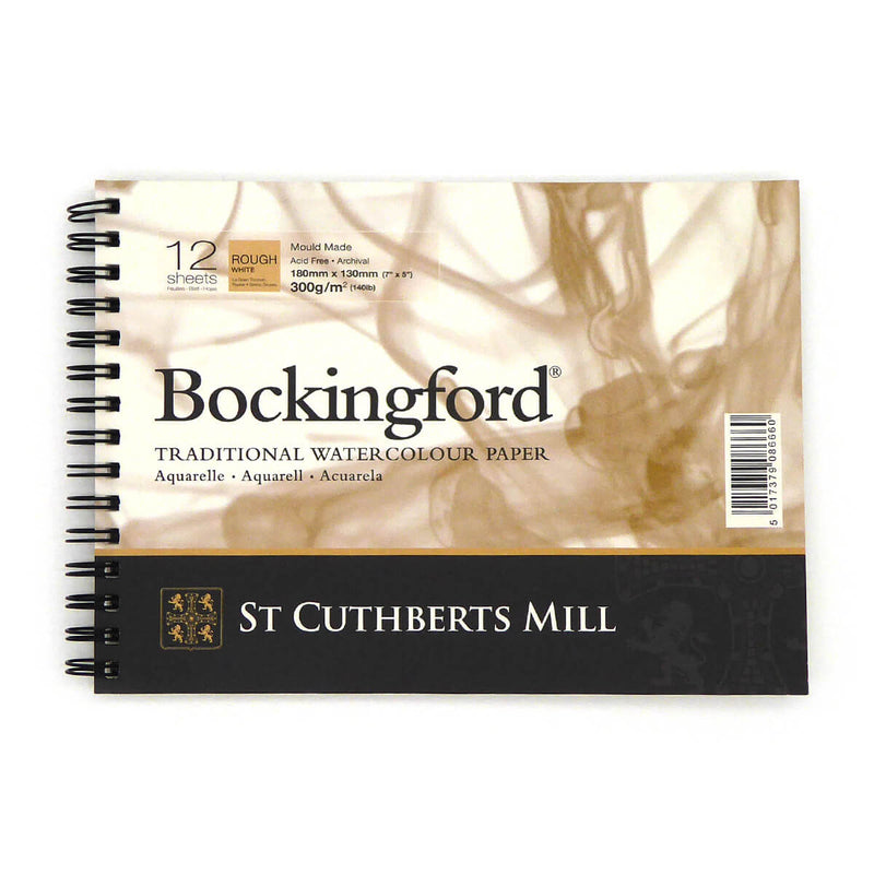 Bockingford Spiral Bound Watercolour Paper Pads (300gsm/140lb) - Rough