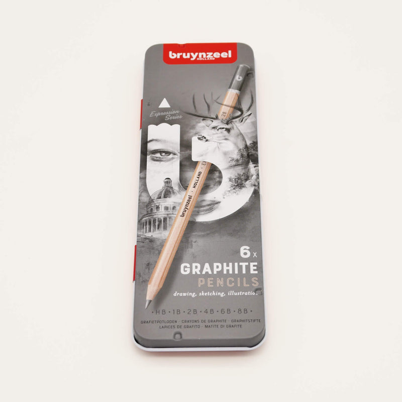 Bruynzeel Expression Graphite Pencils (Tin of 6)