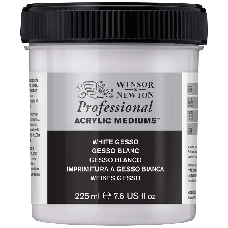 Winsor & Newton Professional Acrylic White Gesso 225ml