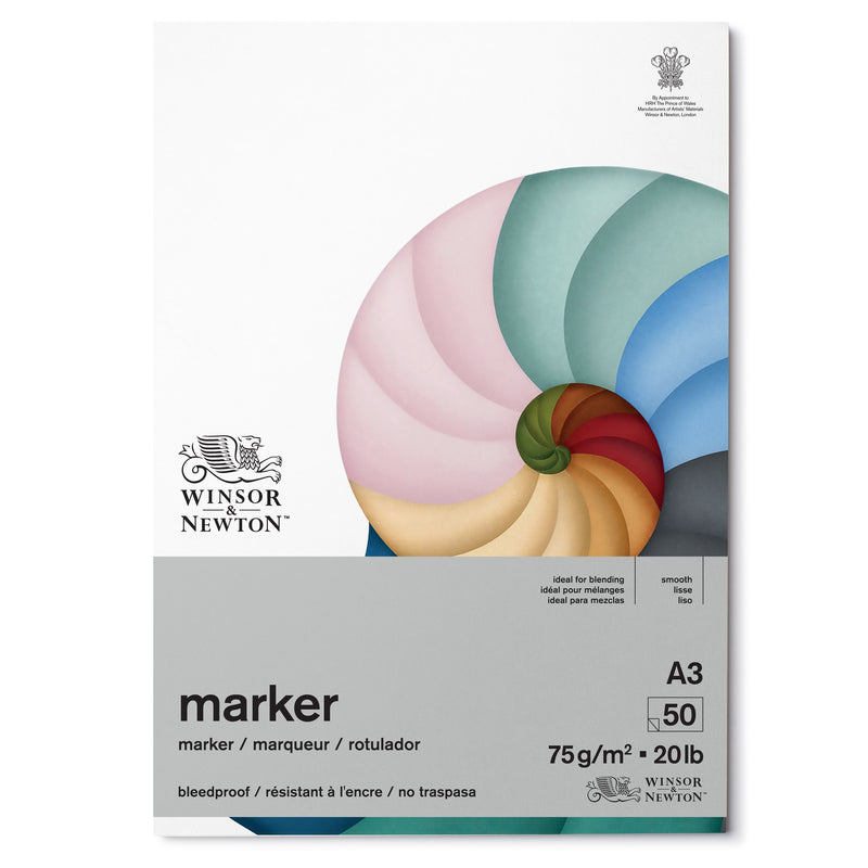 Winsor & Newton Marker Paper Pad (75gsm) A3 - 50 Sheets