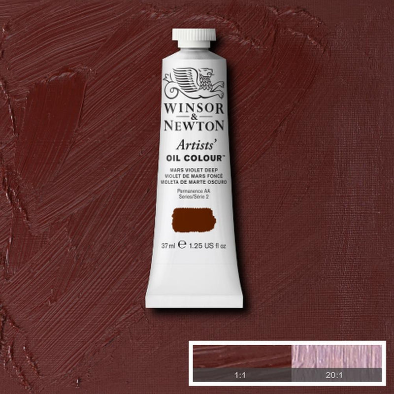 Winsor & Newton Artists Oil Colour Paint 37ml (Purple, Blue, Green and Brown)