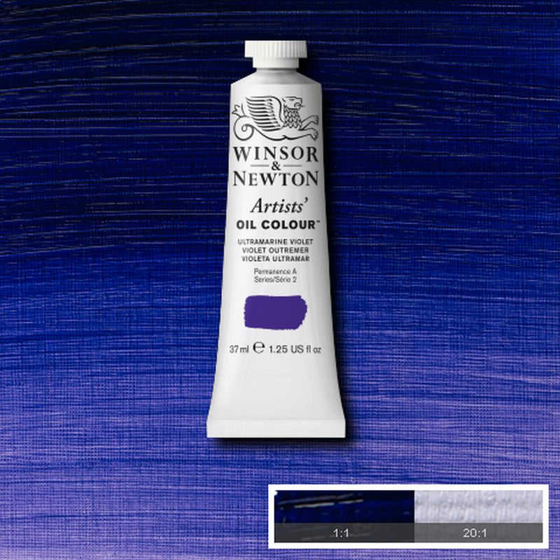 Winsor & Newton Artists Oil Colour Paint 37ml (Purple, Blue, Green and Brown)