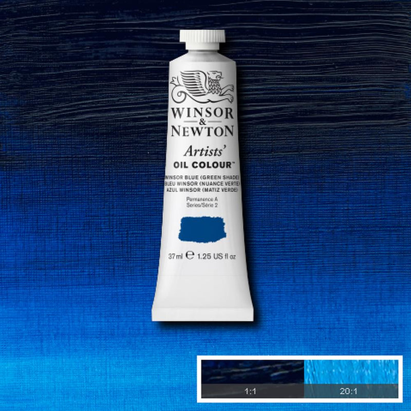 Winsor & Newton Artists Oil Colour Paint 37ml (Purple, Blue, Green and Brown)