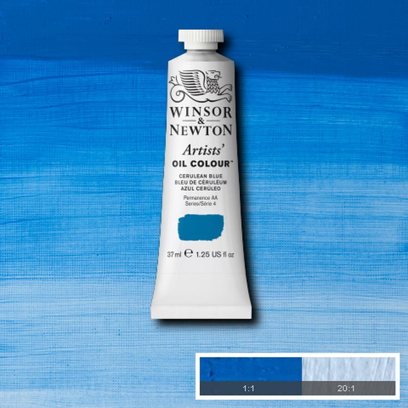 Winsor & Newton Artists Oil Colour Paint 37ml (Purple, Blue, Green and Brown)