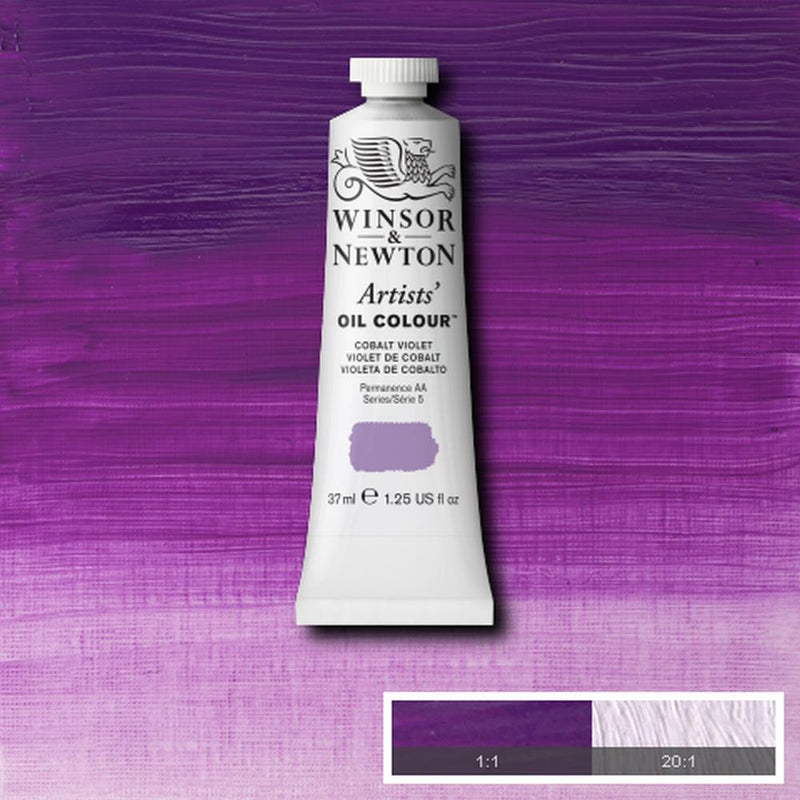 Winsor & Newton Artists Oil Colour Paint 37ml (Purple, Blue, Green and Brown)