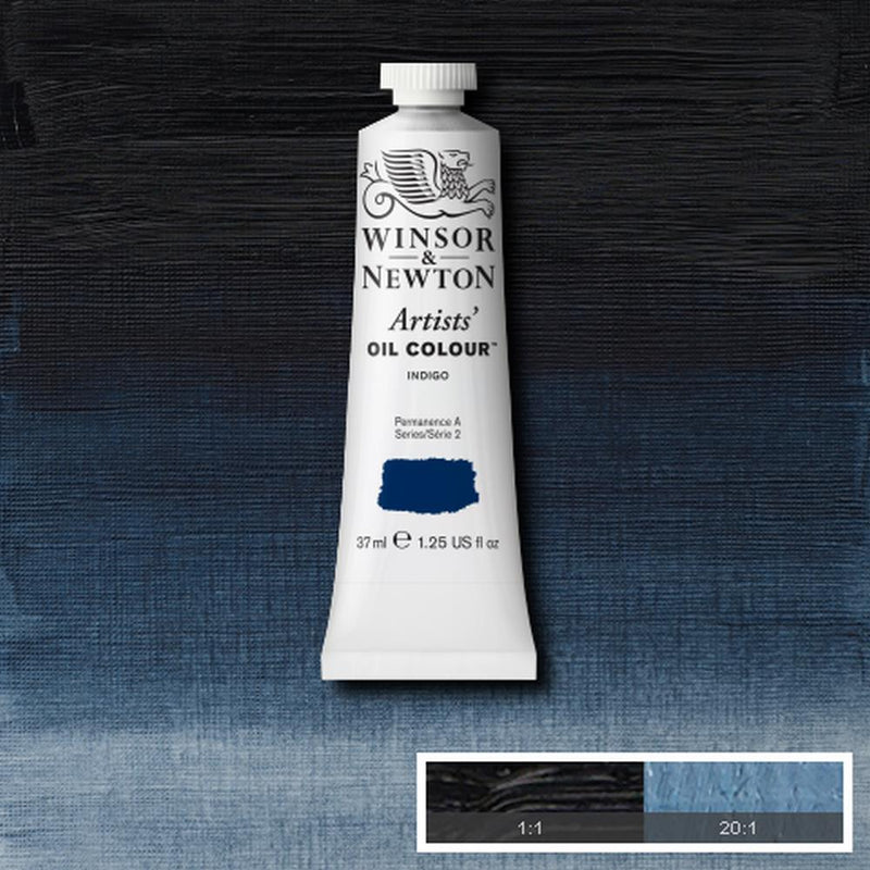 Winsor & Newton Artists Oil Colour Paint 37ml (Purple, Blue, Green and Brown)