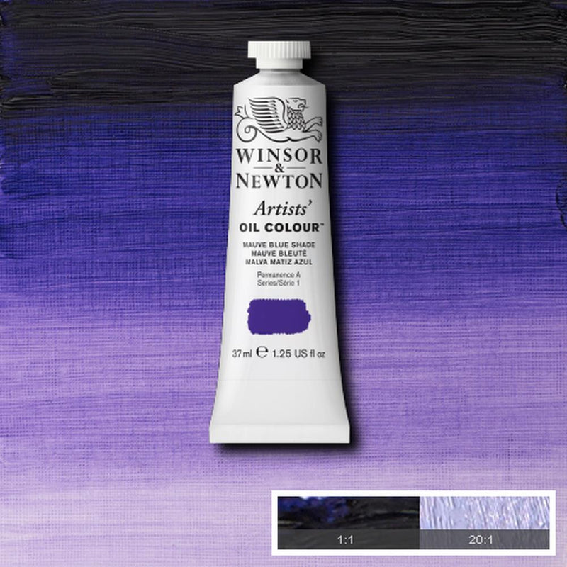 Winsor & Newton Artists Oil Colour Paint 37ml (Purple, Blue, Green and Brown)