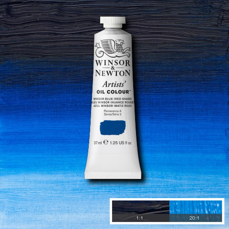 Winsor & Newton Artists Oil Colour Paint 37ml (Purple, Blue, Green and Brown)