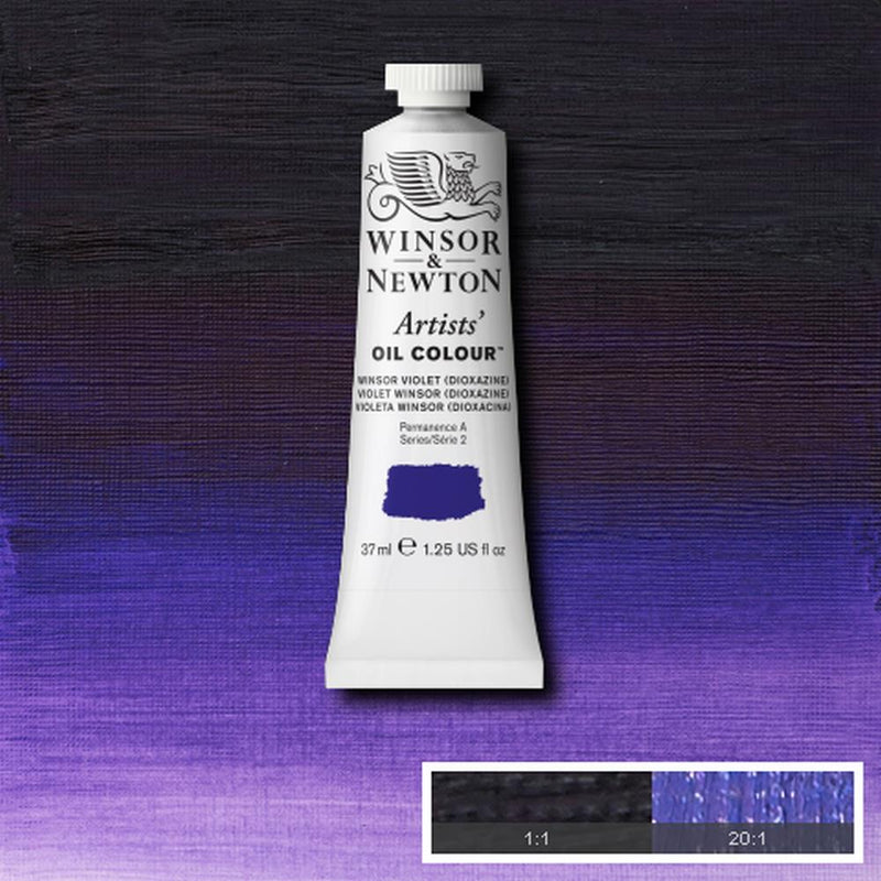 Winsor & Newton Artists Oil Colour Paint 37ml (Purple, Blue, Green and Brown)