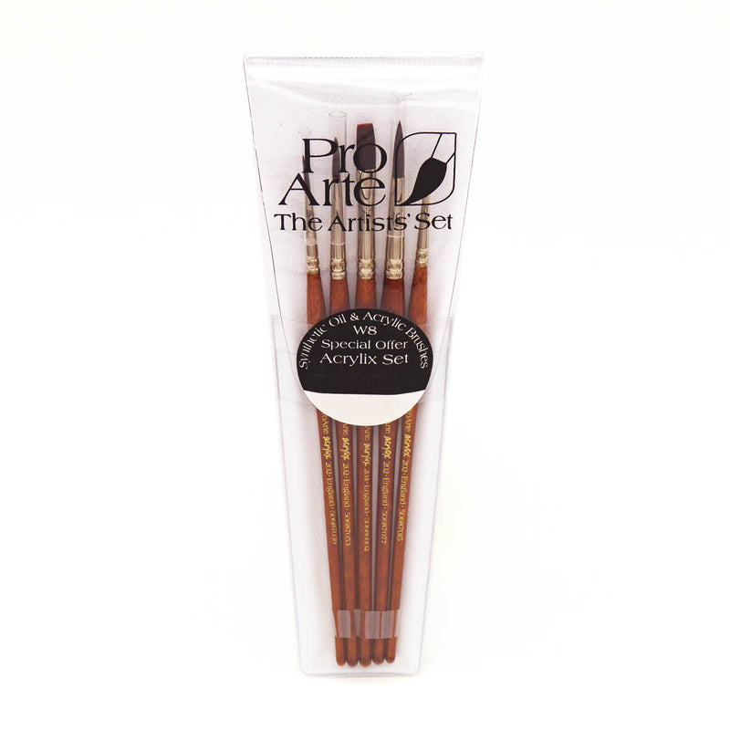 ProArte Acrylic Brush set W8