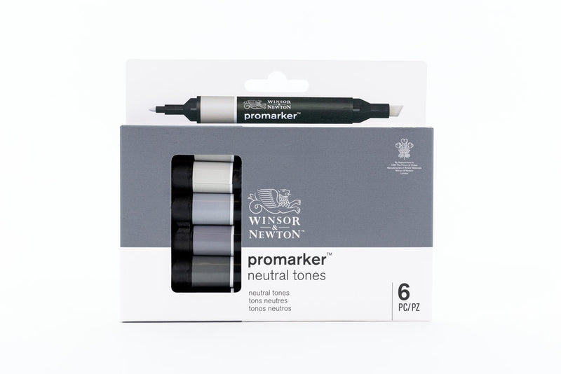 Winsor & Newton Promarker Neutral Tones Set (6 Pens)