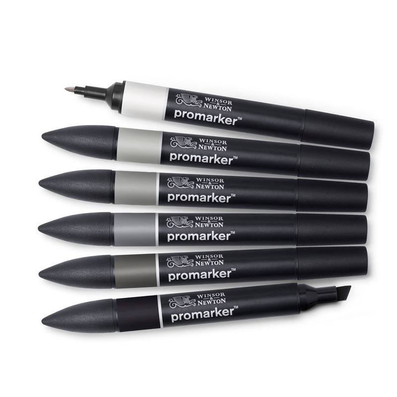 Winsor & Newton Promarker 6 Set Neutral