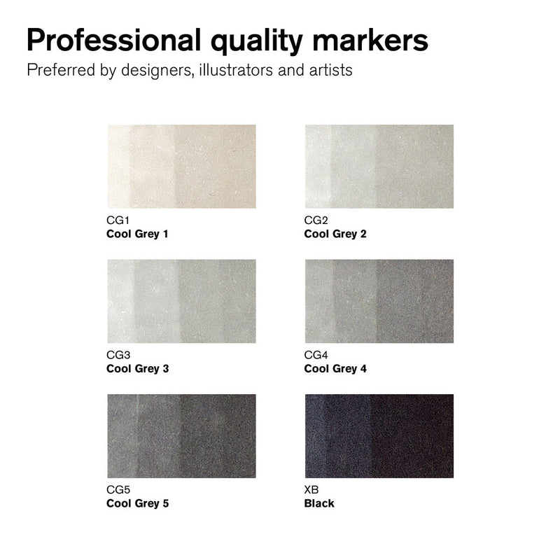 Winsor & Newton Promarker Neutral Tones Set (6 Pens)