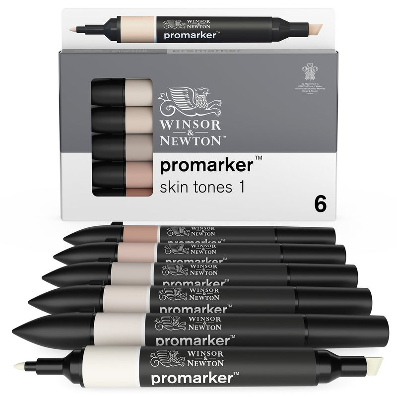 Winsor & Newton Promarker 6 Set Skin Tone 1
