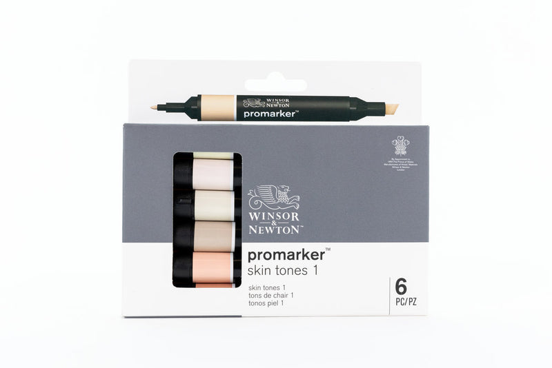 Winsor & Newton Promarker 6 Set Skin Tone 1 – Details Art Materials
