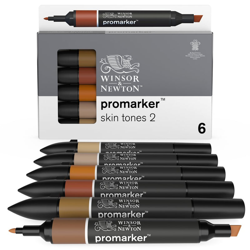 Winsor & Newton Promarker Skin Tones - Set 2 (6 Pens)