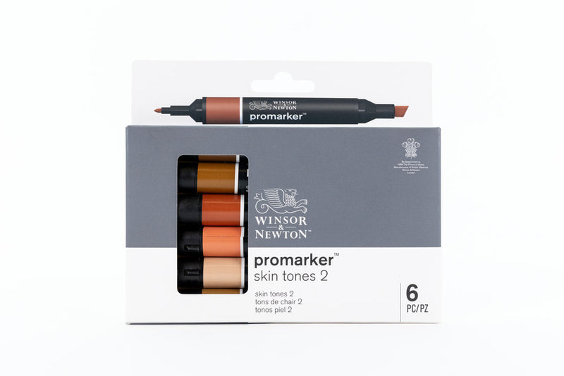 Winsor & Newton Promarker Skin Tones - Set 2 (6 Pens)
