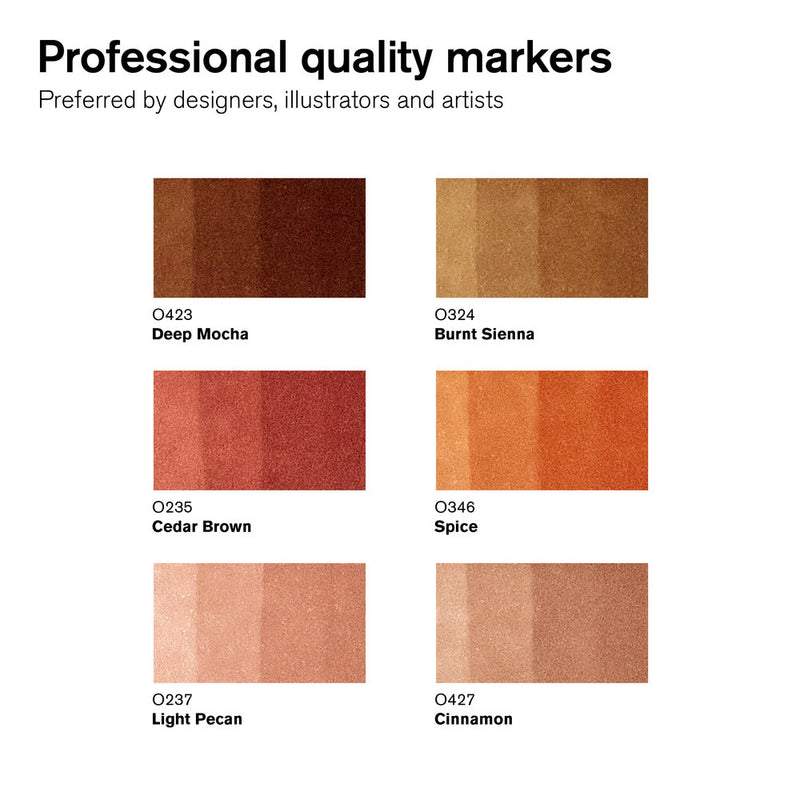 Winsor & Newton Promarker Skin Tones - Set 2 (6 Pens)