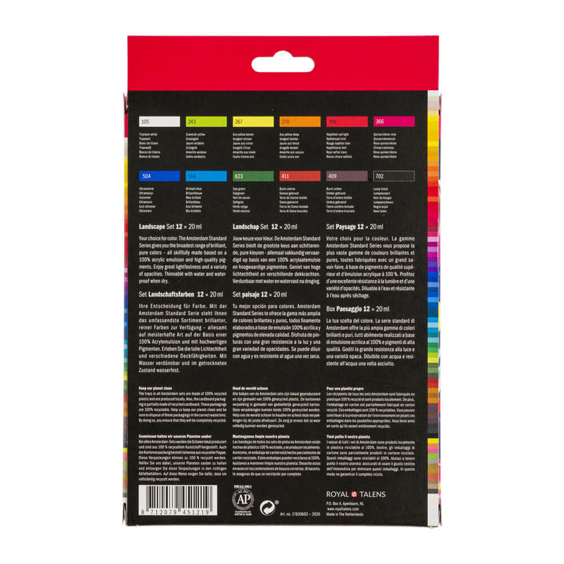 Amsterdam Acrylic Landscape Set 12 x 20ml