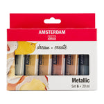 Amsterdam Acrylic Metallic Set 6 x 20ml