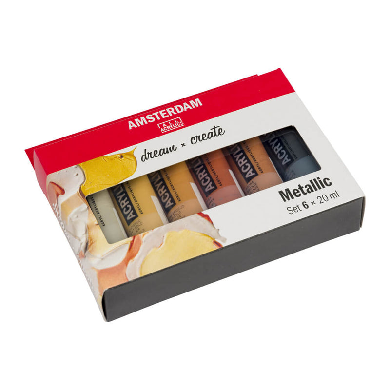 Amsterdam Acrylic Metallic Set 6 x 20ml