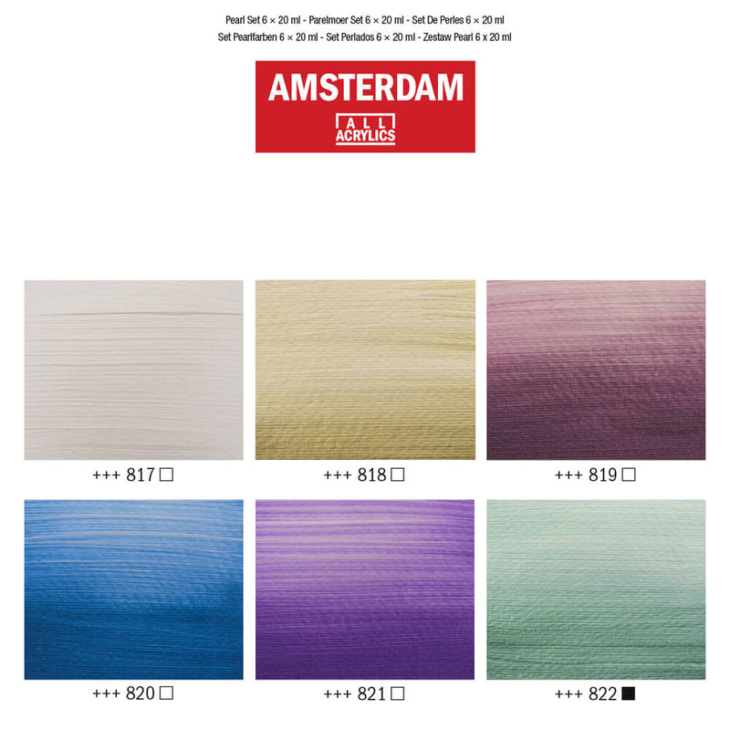 Amsterdam Acrylic Pearl Set 6x20ml