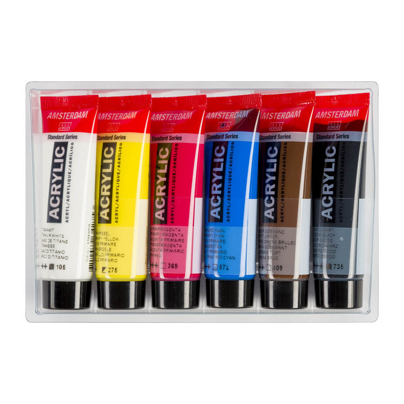 Amsterdam Acrylic Primary Set 6 x 20ml