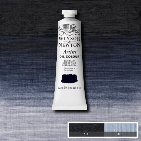 Winsor & Newton Artists Oil Colour Paint 37ml (Black, Grey and White)