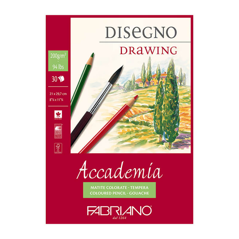 Fabriano Accademia Drawing Paper Pads (200gsm)
