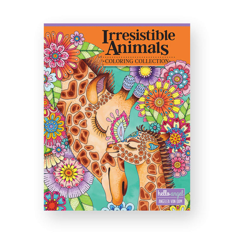 Hello Angel Irresistible Animals Coloring Collection by Angelea Van Dam