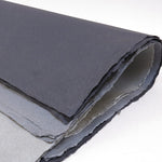Khadi Handmade Black and Grey Cotton Rag Paper (56x76cm) Single Sheets
