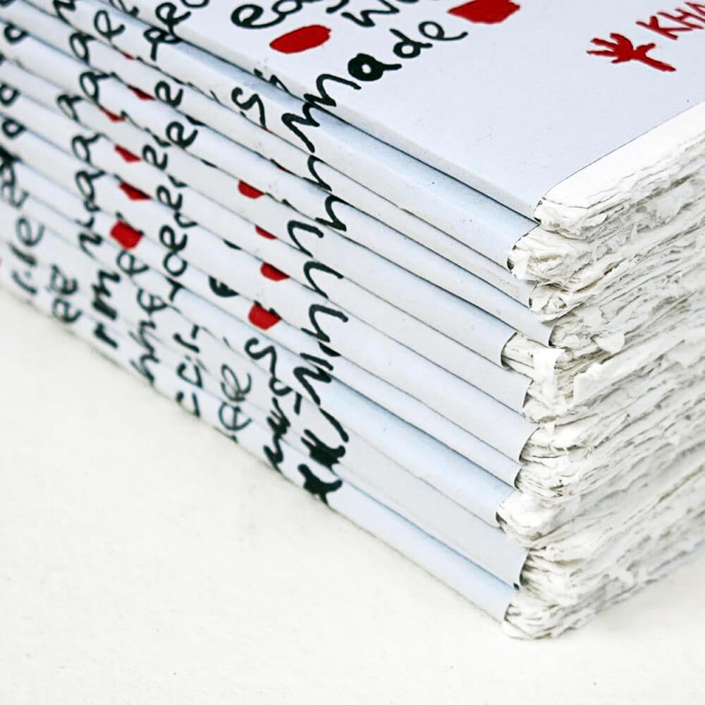Papier Blanc Khadi 150gsm - Lot De 20 Feuilles 21x30cm - Idéal Pour Créations Artistiques