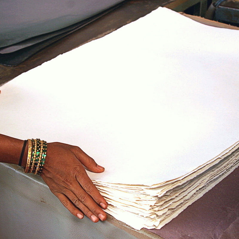 Khadi Handmade Light Weight Cotton Rag Paper (45x64cm) Single Sheets