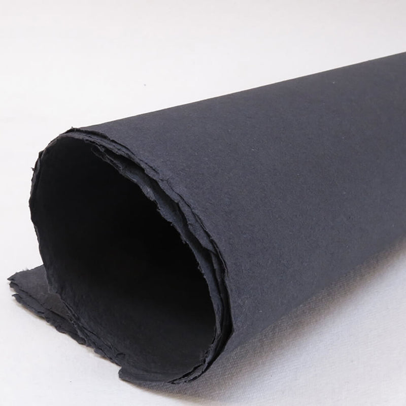 Khadi Handmade Black and Grey Cotton Rag Paper (56x76cm) Single Sheets