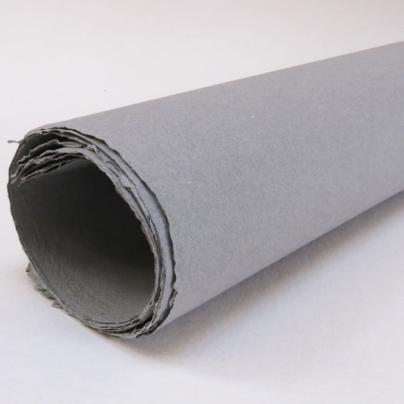 Khadi Handmade Black and Grey Cotton Rag Paper (56x76cm) Single Sheets