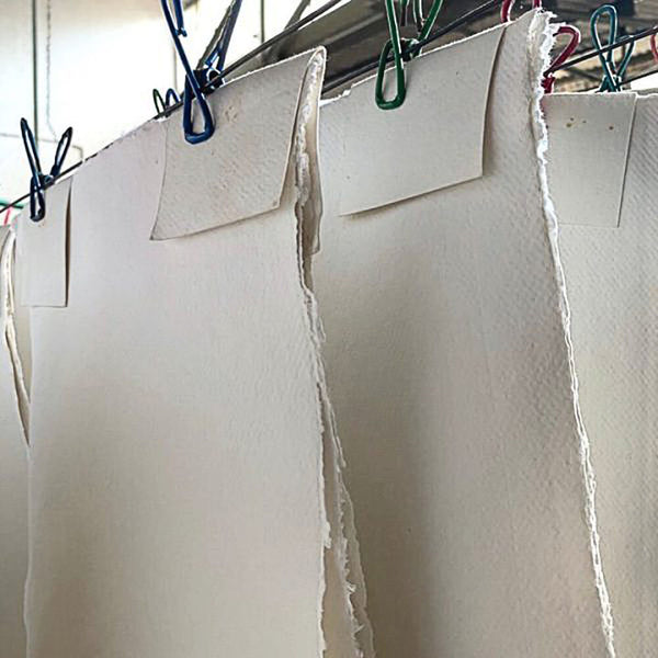 Khadi Handmade White Cotton Rag Paper (56x76cm) Single Sheets – Details ...
