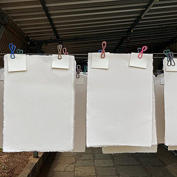 Khadi Handmade White Cotton Rag Paper (56x76cm) Single Sheets – Details ...