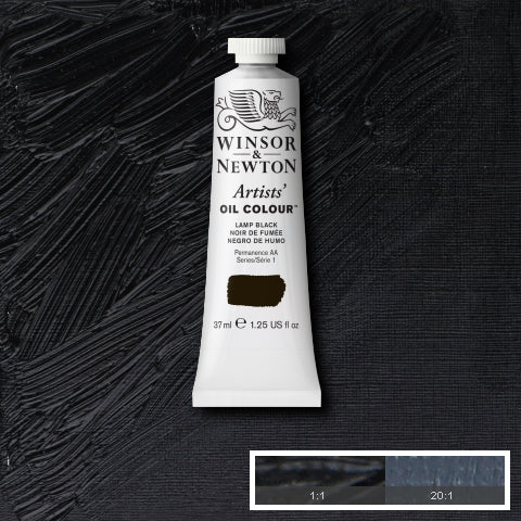 Winsor & Newton Artists Oil Colour Paint 37ml (Black, Grey and White)