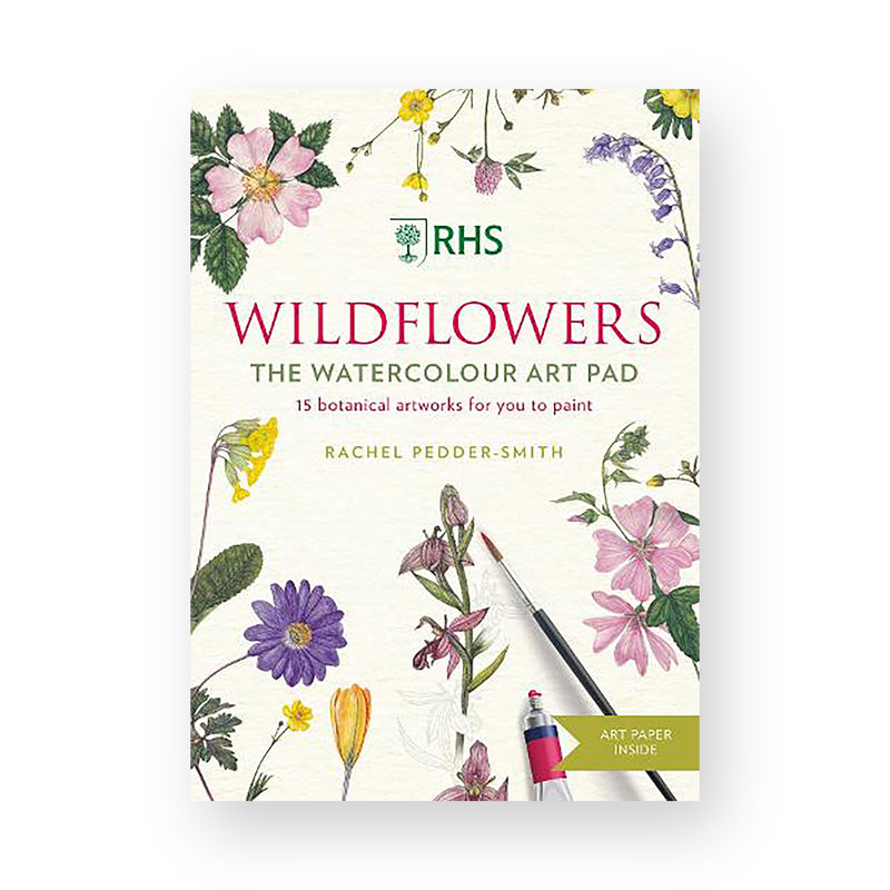 RHS Wildflowers Watercolour Art Pad by Rachel Pedder-Smith