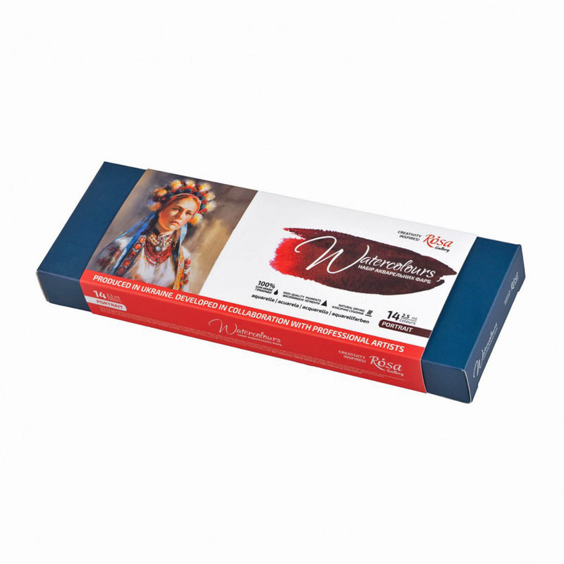 ROSA Gallery Artists' Watercolours Portrait Set (14 Whole Pans)