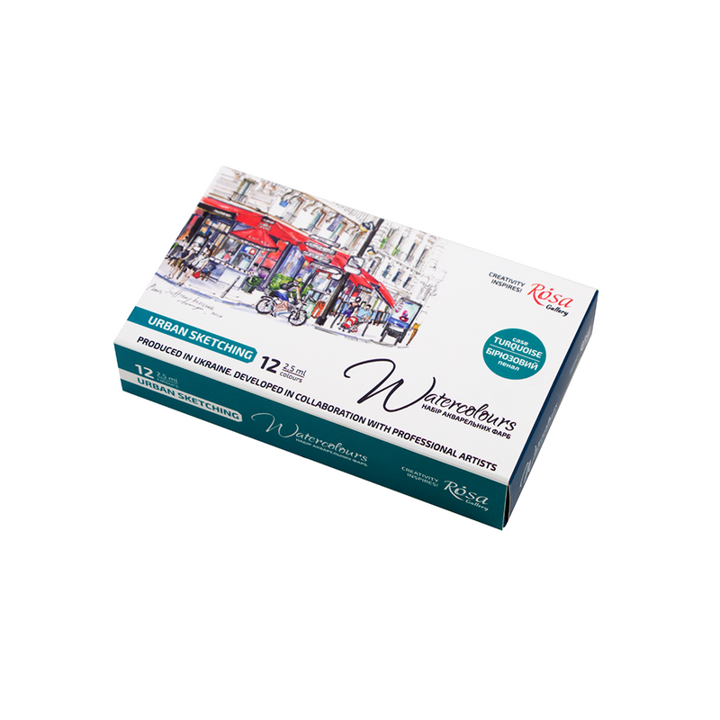 ROSA Gallery Artists' Watercolours Urban Set (12 Whole Pans)