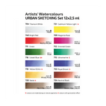 ROSA Gallery Artists' Watercolours Urban Set (12 Whole Pans)