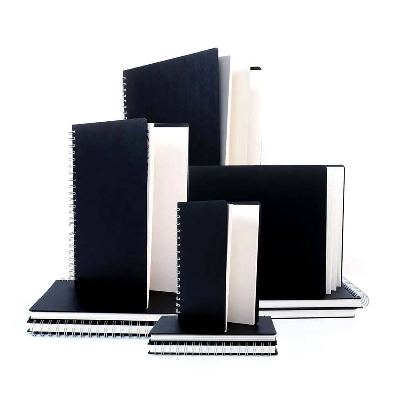 Seawhite Euro Black Poplin Hardcover Sketchbooks