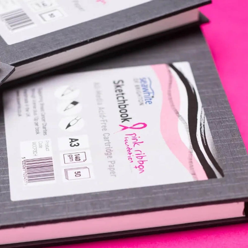 Seawhite Pink Ribbon Sketchbooks