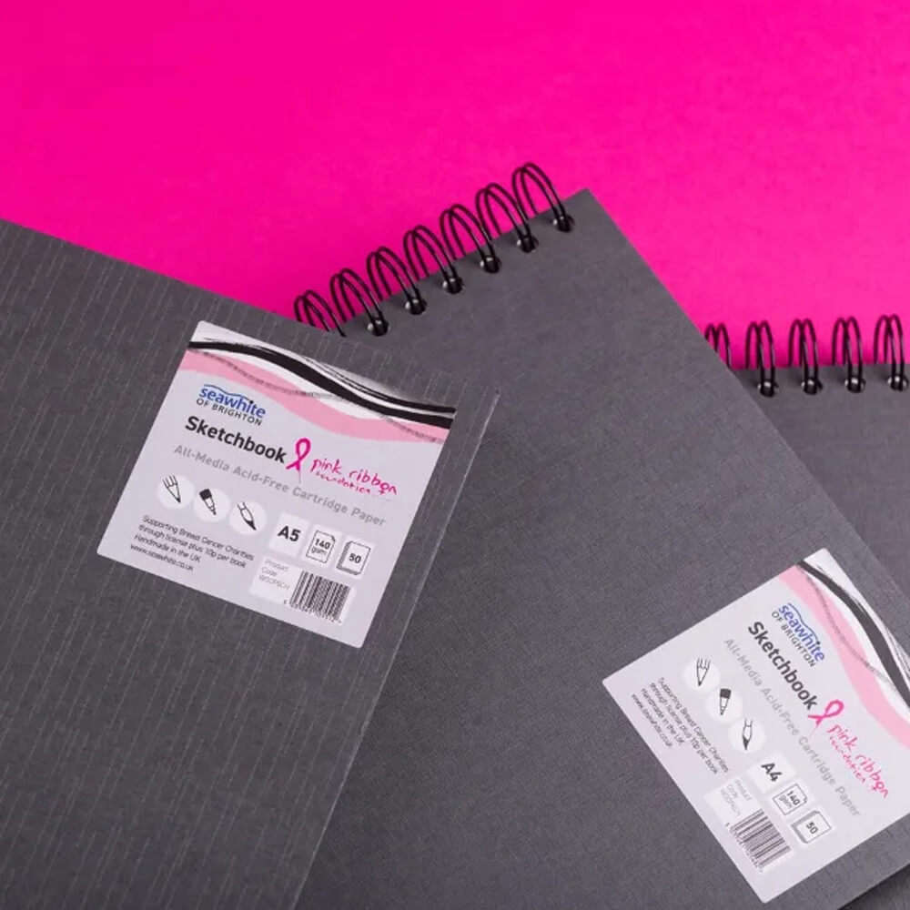 Seawhite Pink Ribbon Sketchbooks – Details Art Materials