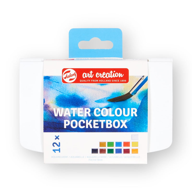 Talens Art Creation Watercolour Pocket Box (12 Half-Pans)