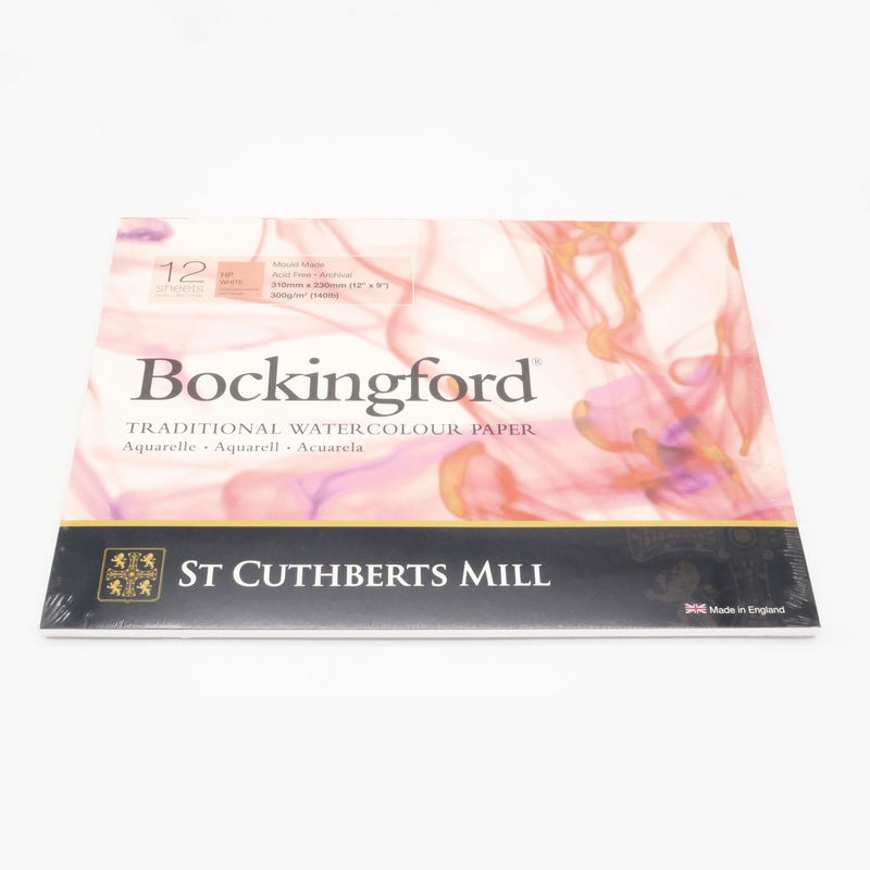 Bockingford Glued Watercolour Paper Pads (300gsm/140lb) - Hot Pressed