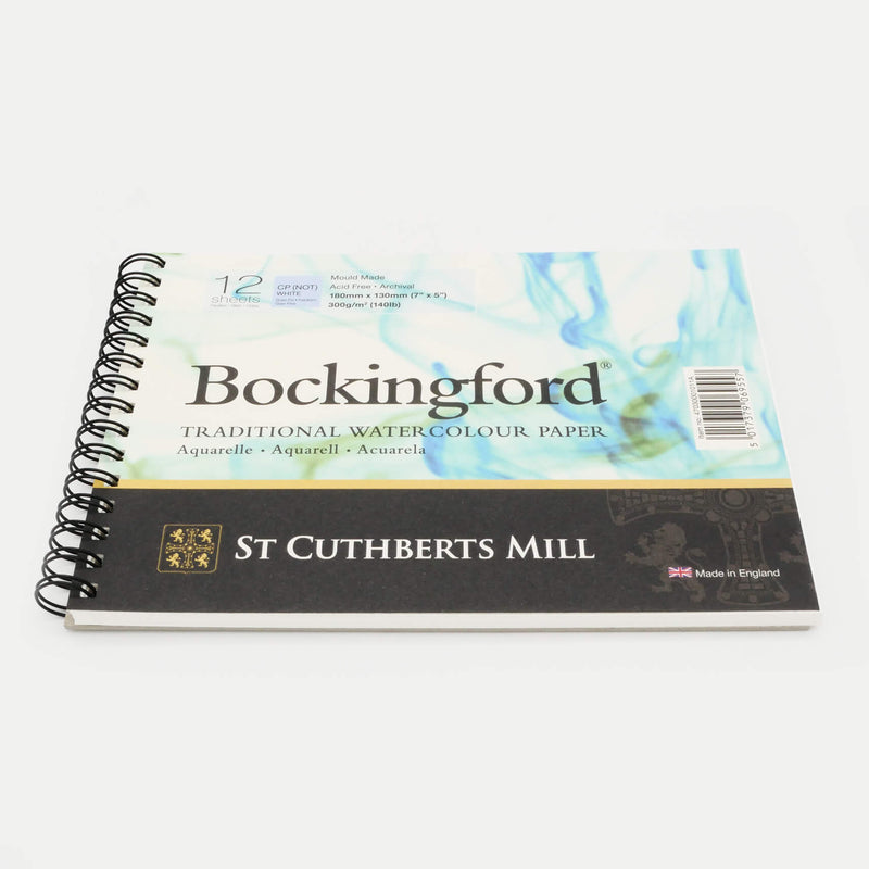 Bockingford Spiral Bound Watercolour Paper Pads (300gsm/140lb) - Cold Pressed/NOT