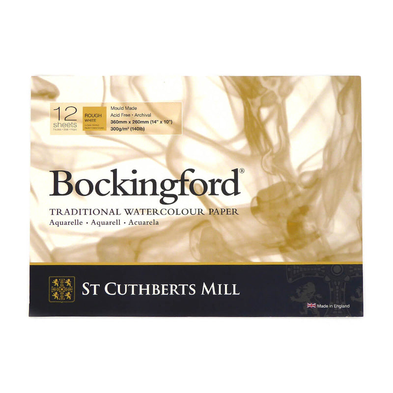 Bockingford Glued Watercolour Paper Pads (300gsm/140lb) - Rough